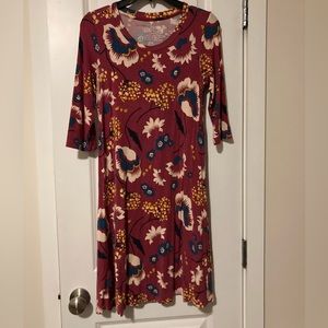 Latched Mama 3/4 sleeved swing dress